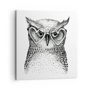 Obraz na płótnie - Mądrze i z miłością - 50x50 cm
