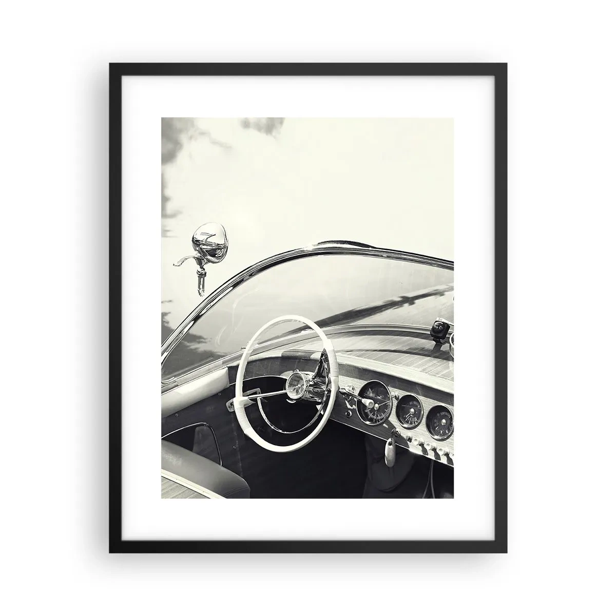 Plakat w czarnej ramie - Pogoda dla bogaczy - 40x50 cm