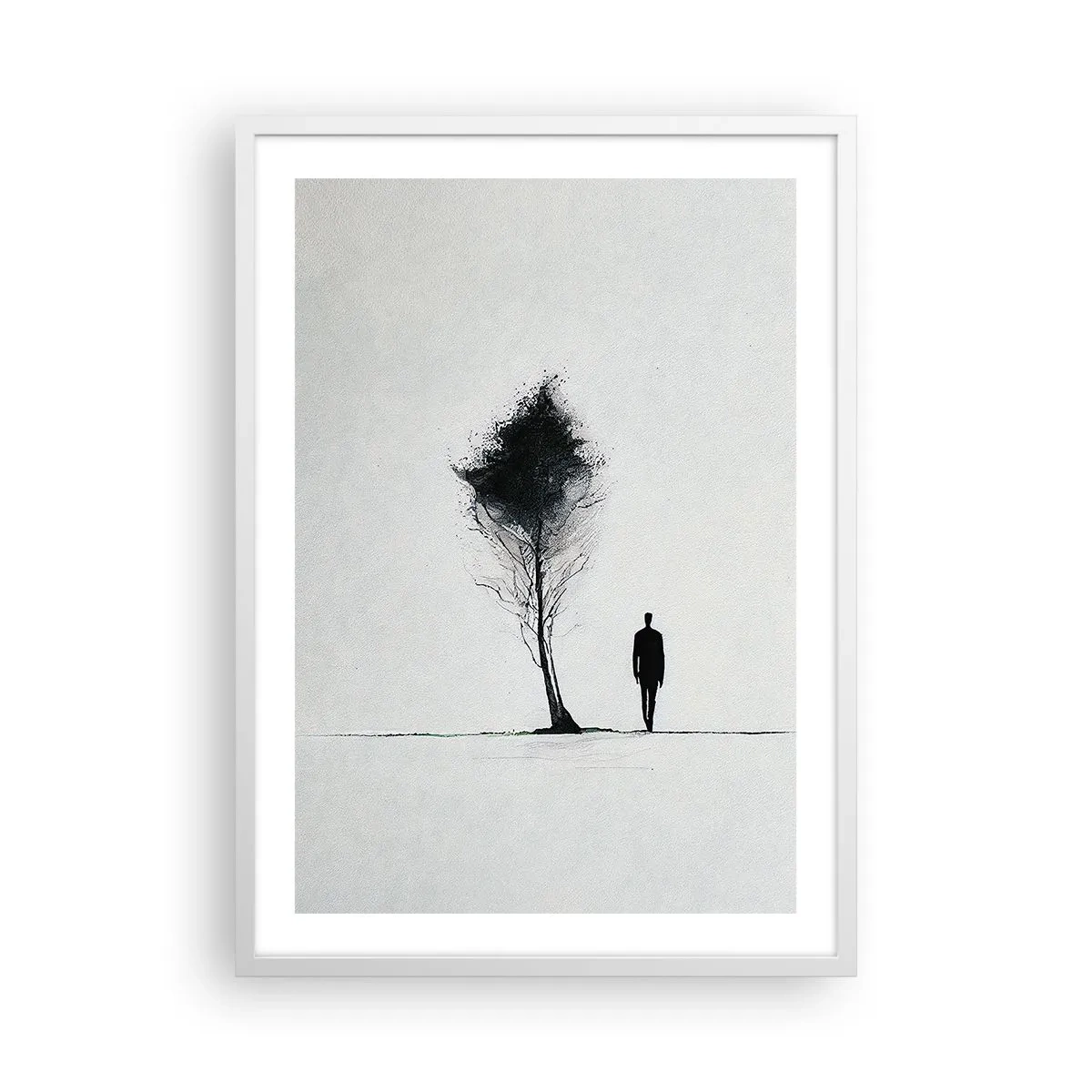 Plakat w białej ramie - Wszyscy wędrujemy - 50x70 cm