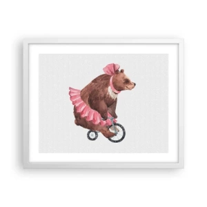 Plakat w białej ramie - Ale cyrk! - 50x40 cm