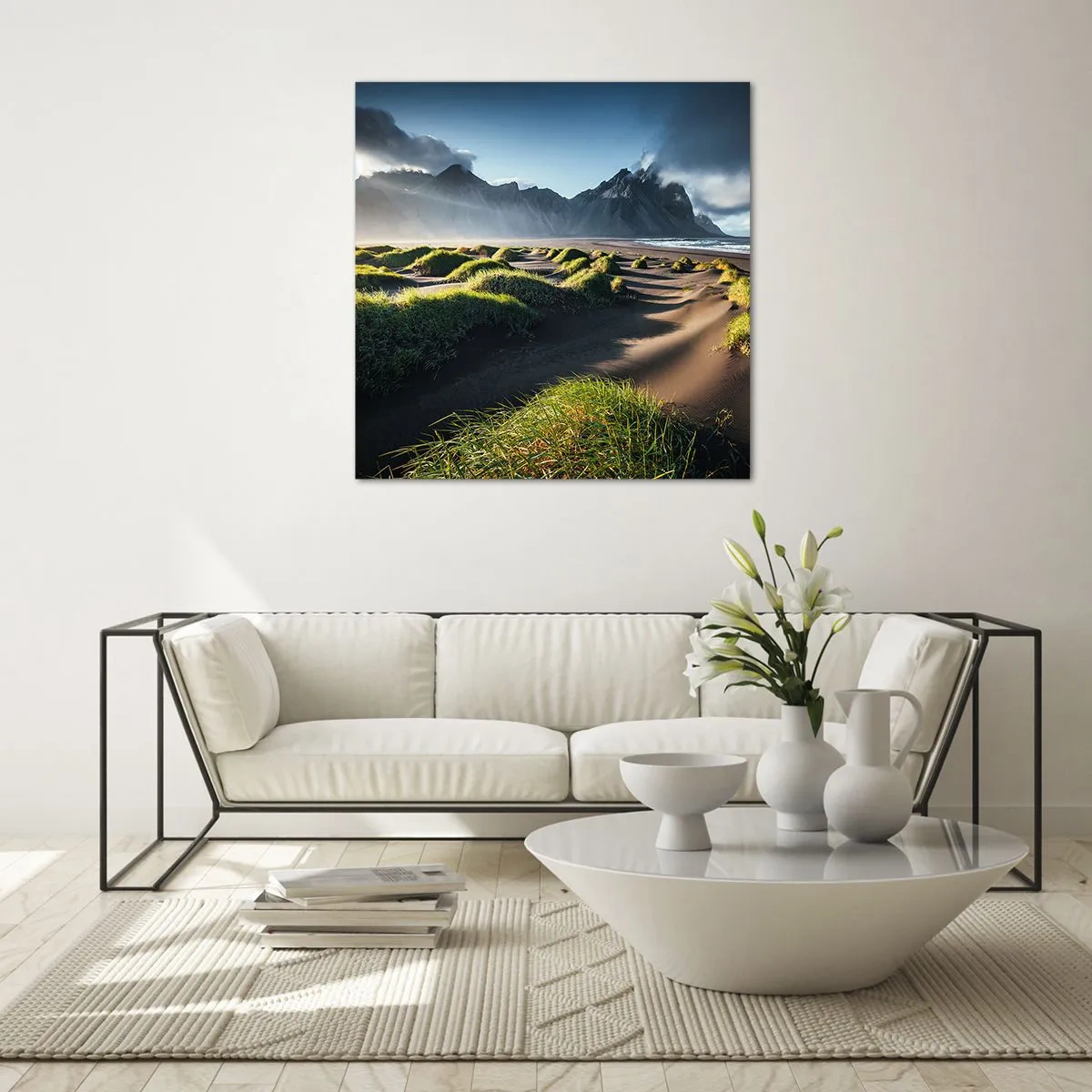 Obraz na szkle - Harmonia żywiołów - 70x70 cm