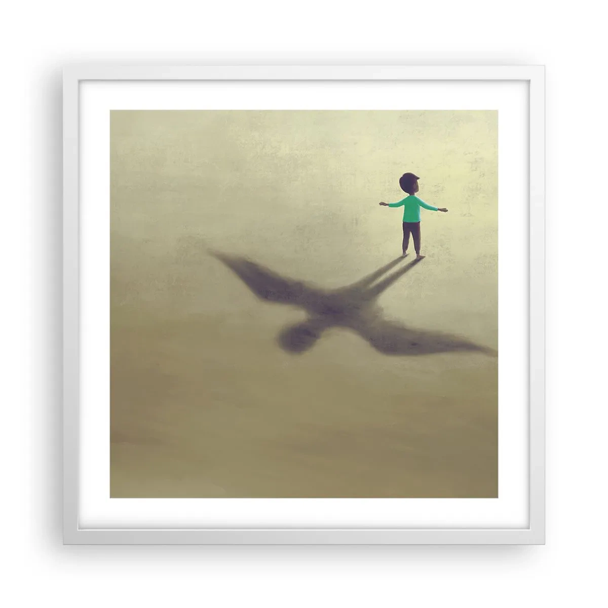 Plakat w białej ramie - Bohater przyszłości - 50x50 cm