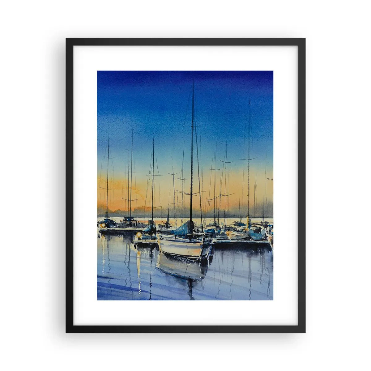 Plakat w czarnej ramie - Koniec dobrego dnia - 40x50 cm