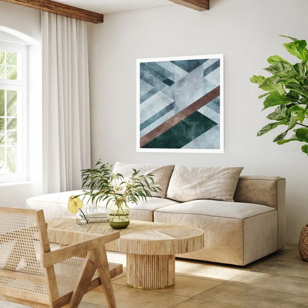 Plakat - Wyszukana elegancja geometrii - 30x30 cm