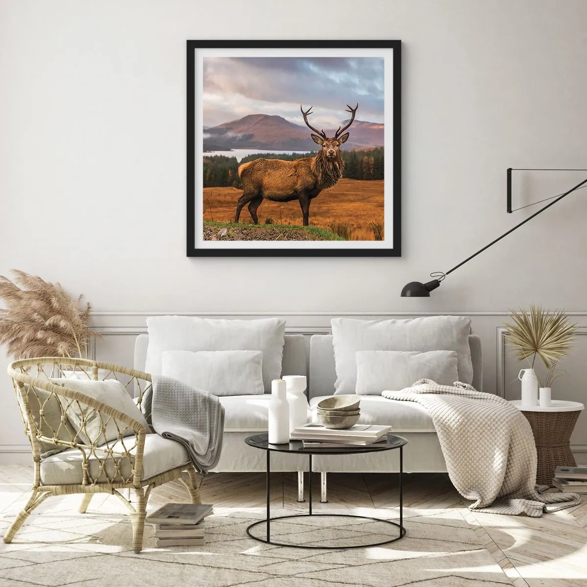 Plakat w czarnej ramie - Majestat natury - 30x30 cm