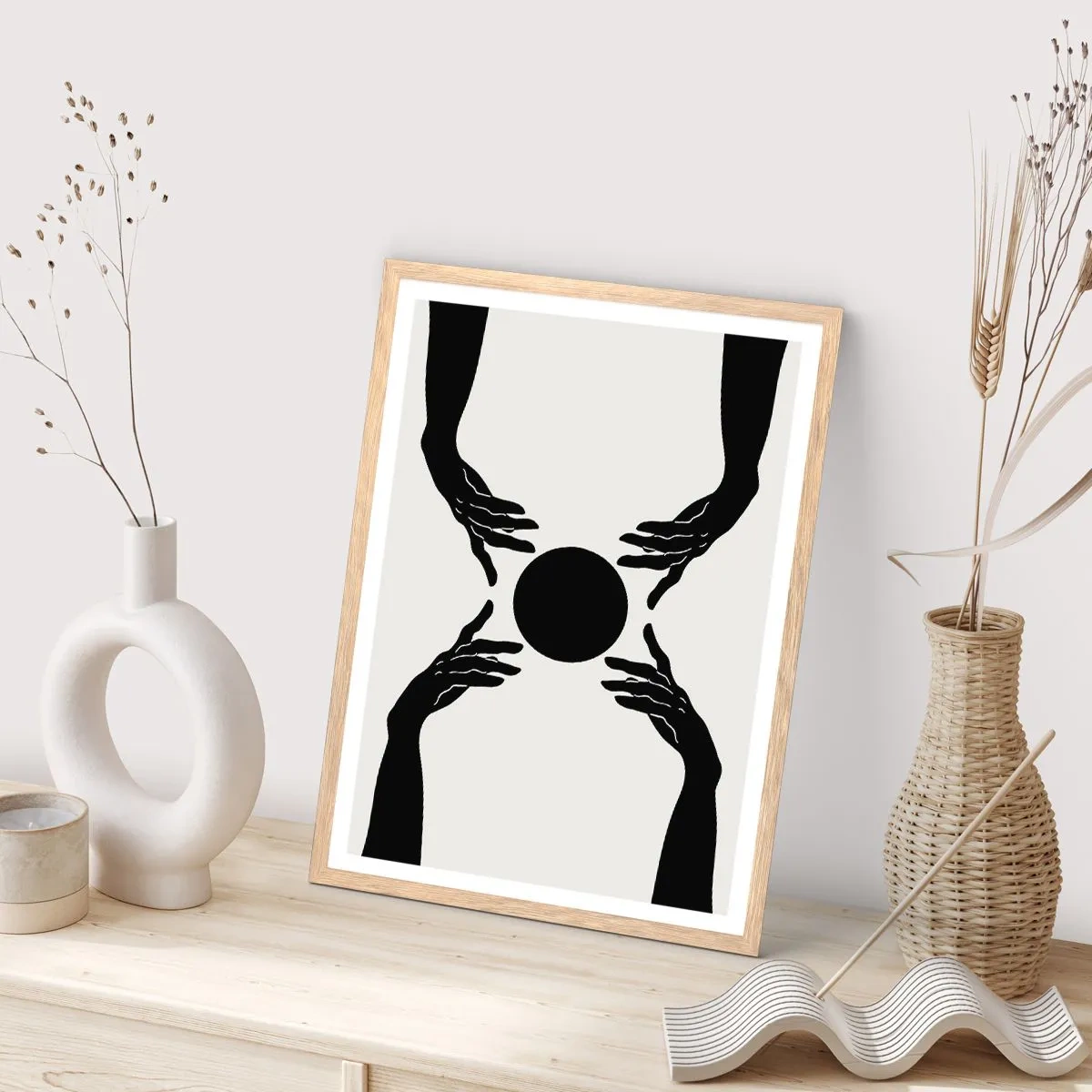 Plakat w ramie jasny dąb - Tajemny znak - 40x50 cm