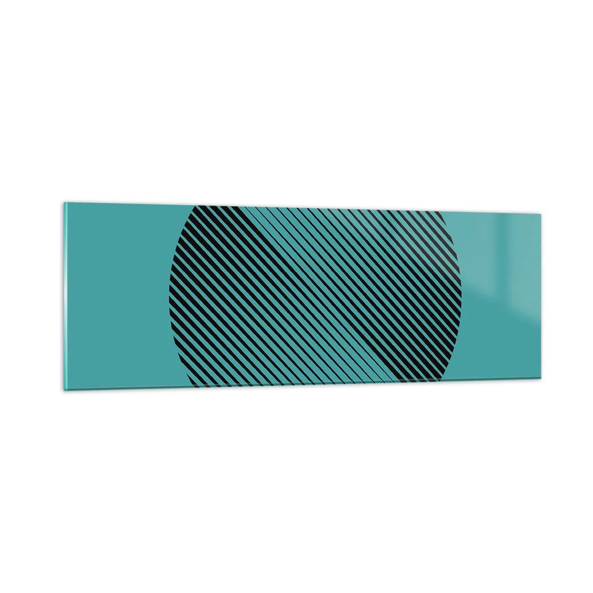 Obraz na szkle - Koło – geometryczna wariacja - 90x30 cm