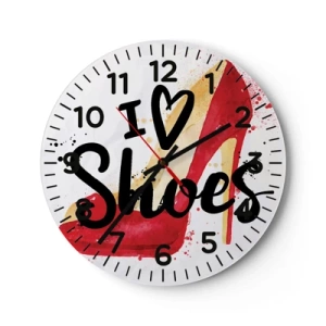 Zegar ścienny - Miłość niejedno ma imię - 40x40 cm