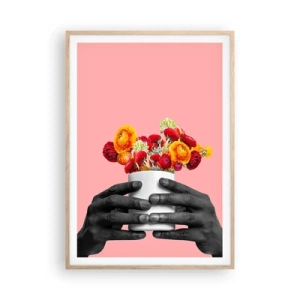 Plakat w ramie jasny dąb - Apoteoza życia - 70x100 cm