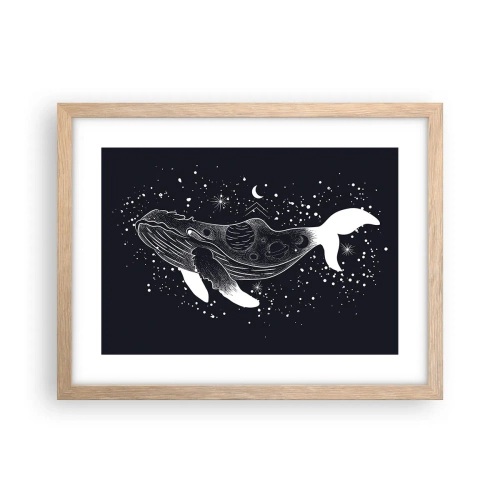 Plakat w ramie jasny dąb - W oceanie wszechświata - 40x30 cm