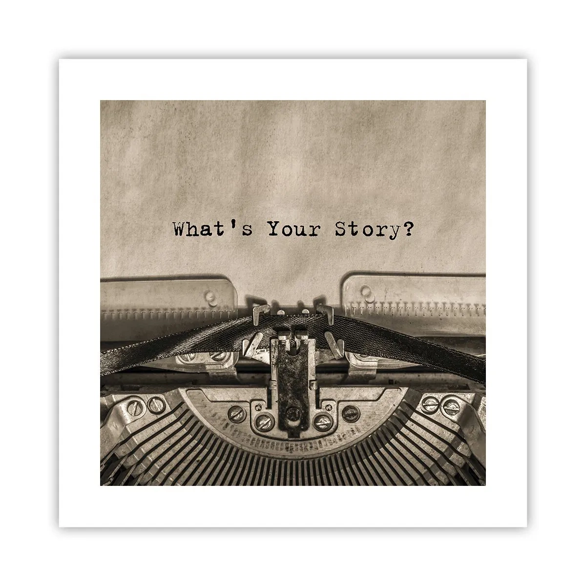 Plakat - Opowiedz mi - 40x40 cm