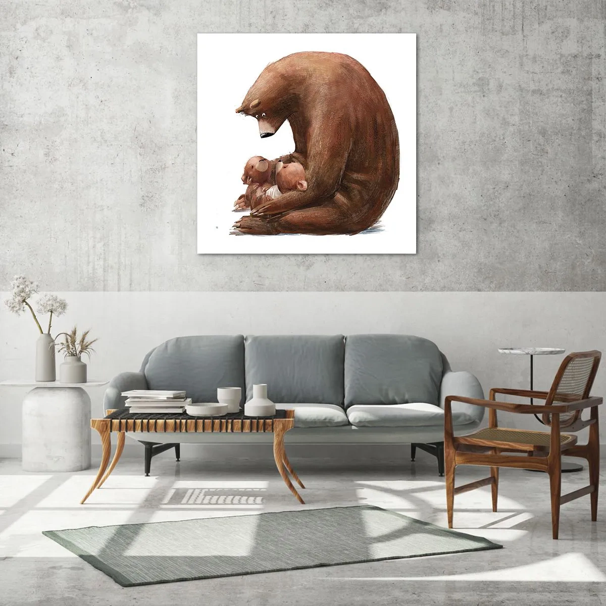 Obraz na szkle - Słodkich snów, dzieciaki - 60x60 cm