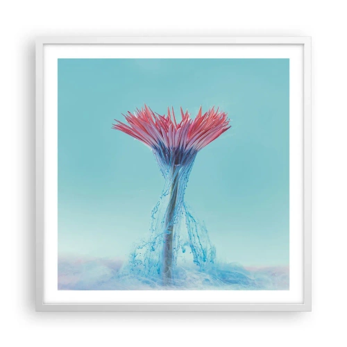 Plakat w białej ramie - W ożywczym objęciu - 60x60 cm