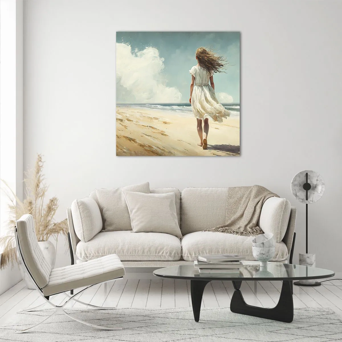 Obraz na szkle - Na spotkanie słońca i wiatru - 60x60 cm