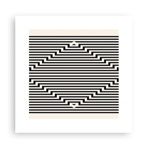 Plakat - Geometryczna iluzja - 30x30 cm