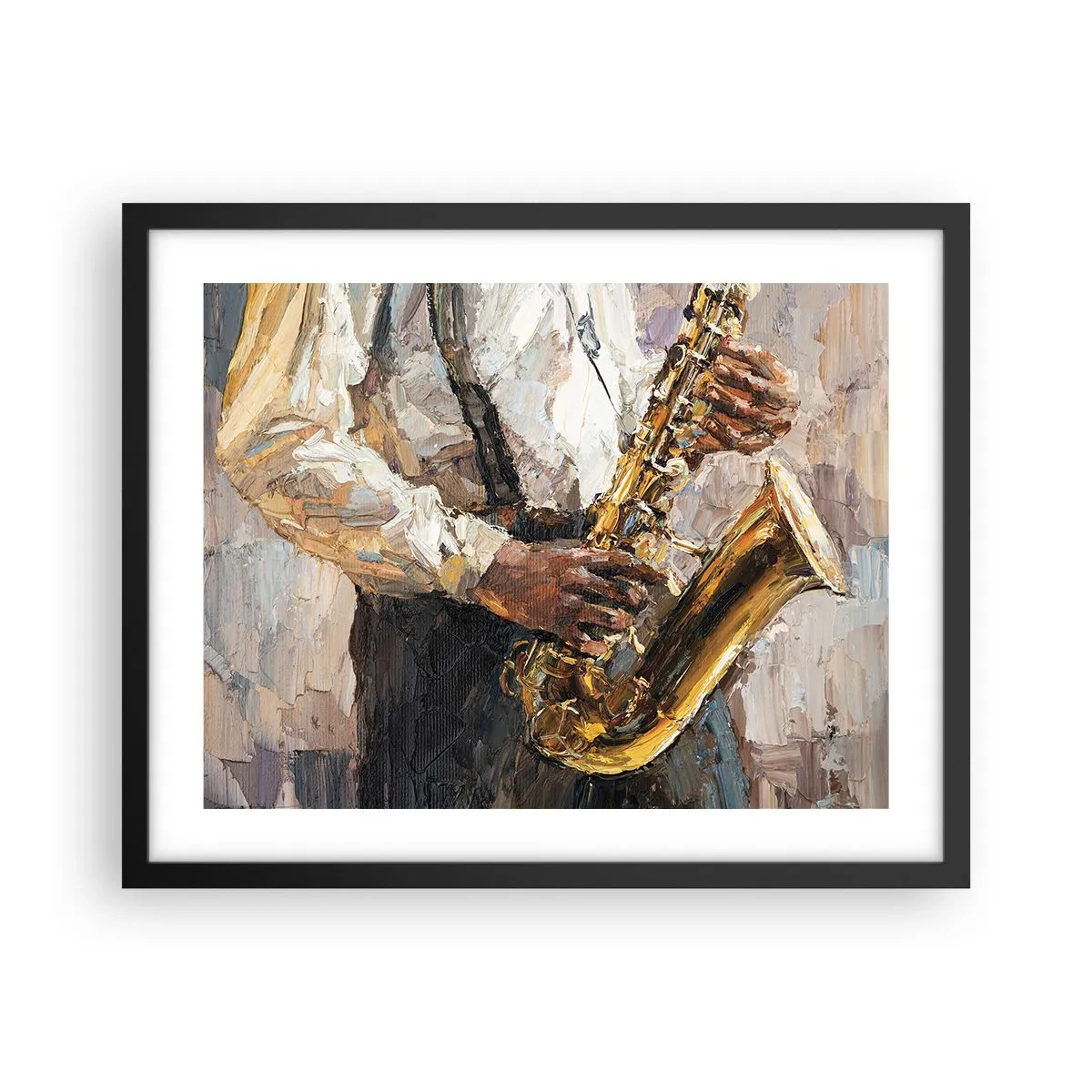 Plakat w czarnej ramie - Czas na solo - 50x40 cm