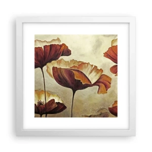 Plakat w białej ramie - Łąki łan - 30x30 cm