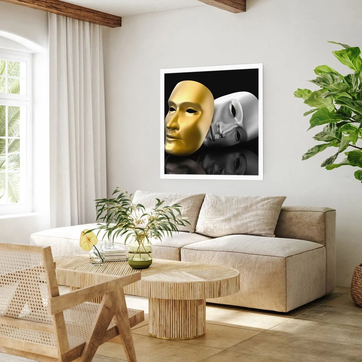 Plakat - Życie to jest teatr - 50x50 cm