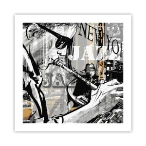 Plakat - W rytmie Nowego Jorku - 50x50 cm