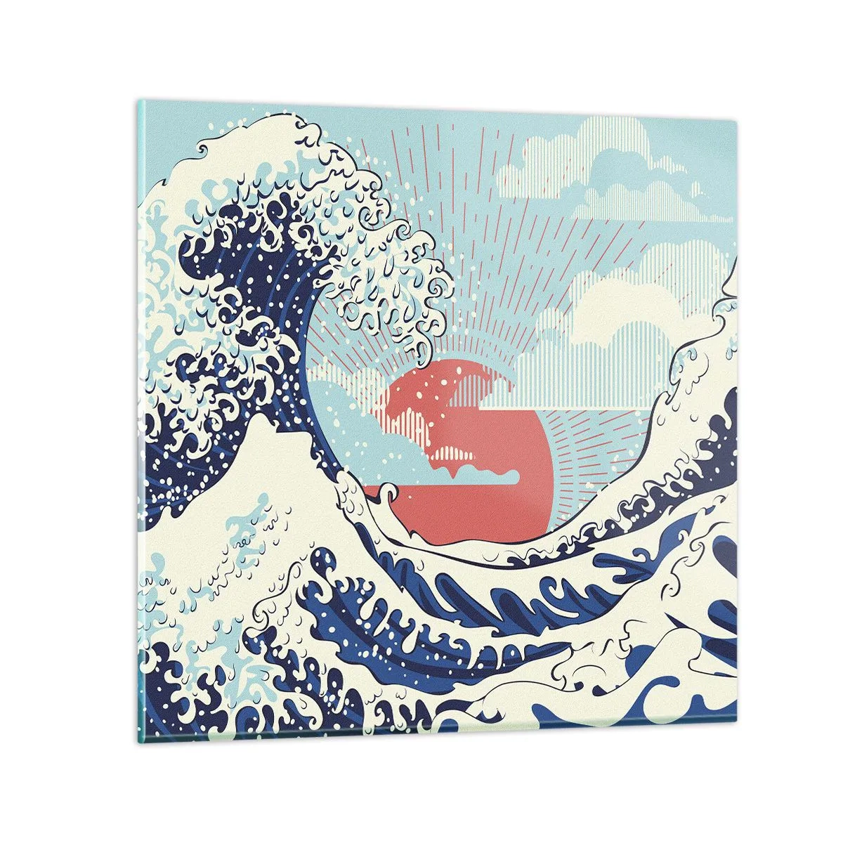 Obraz na szkle - Z japońskich inspiracji - 40x40 cm