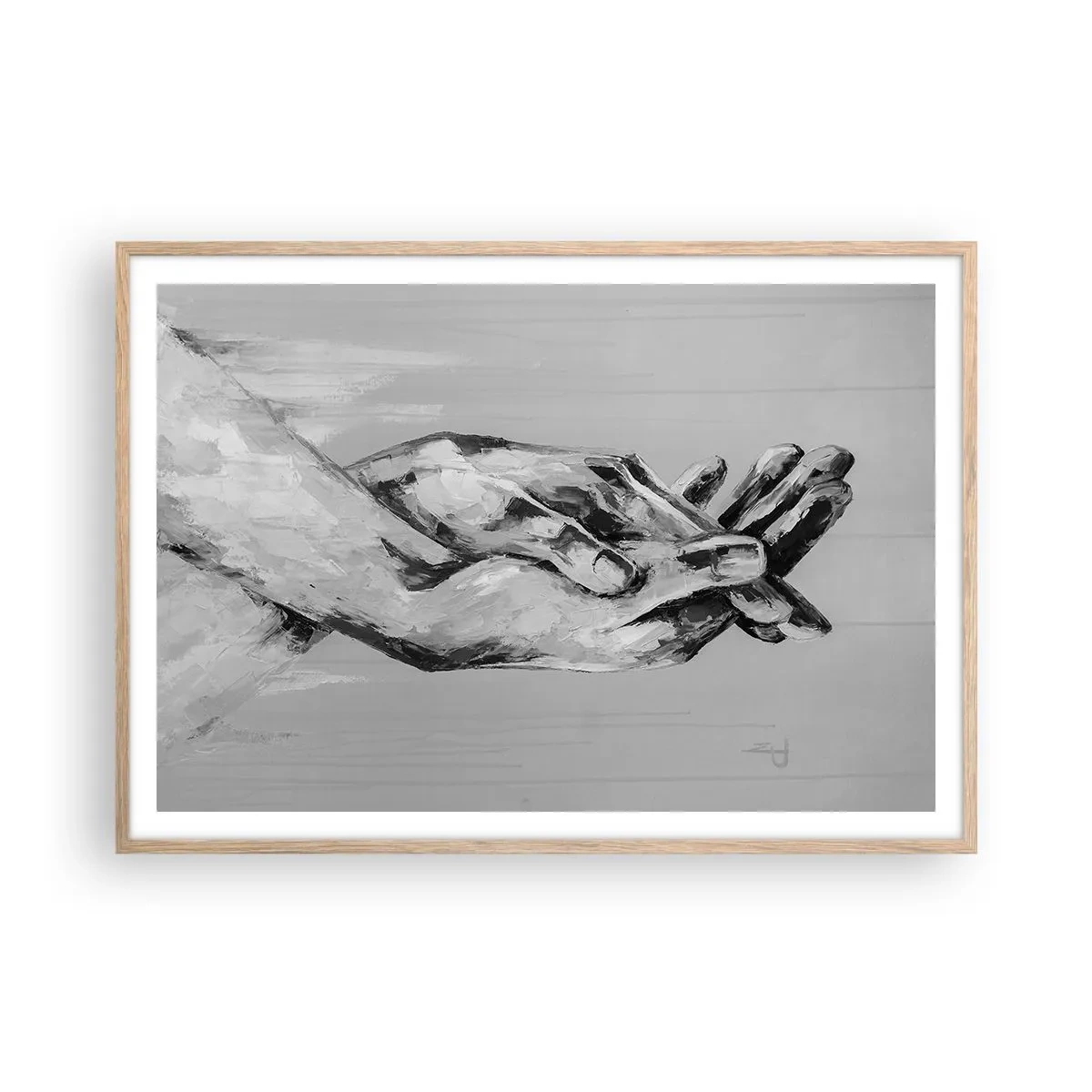 Plakat w ramie jasny dąb - Początek… - 100x70 cm