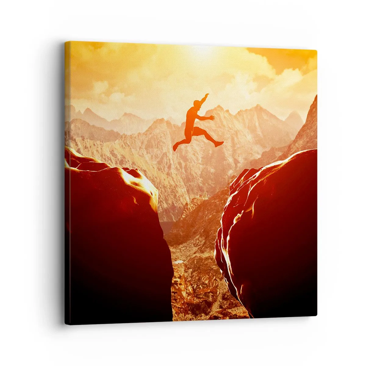 Obraz na płótnie - Przekraczając granice - 30x30 cm