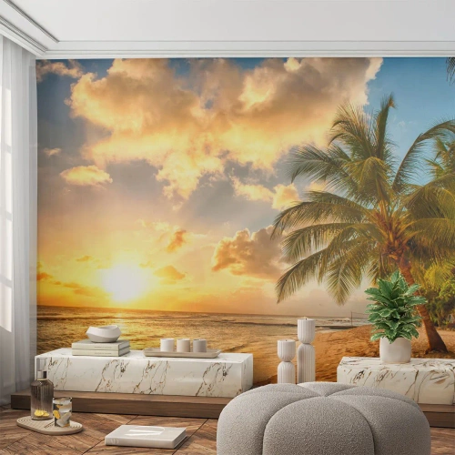 Fototapeta na wymiar Premium Sand - Wieczne lato, zawsze wakacje - Krajobraz, Plaża, Palma Kokosowa