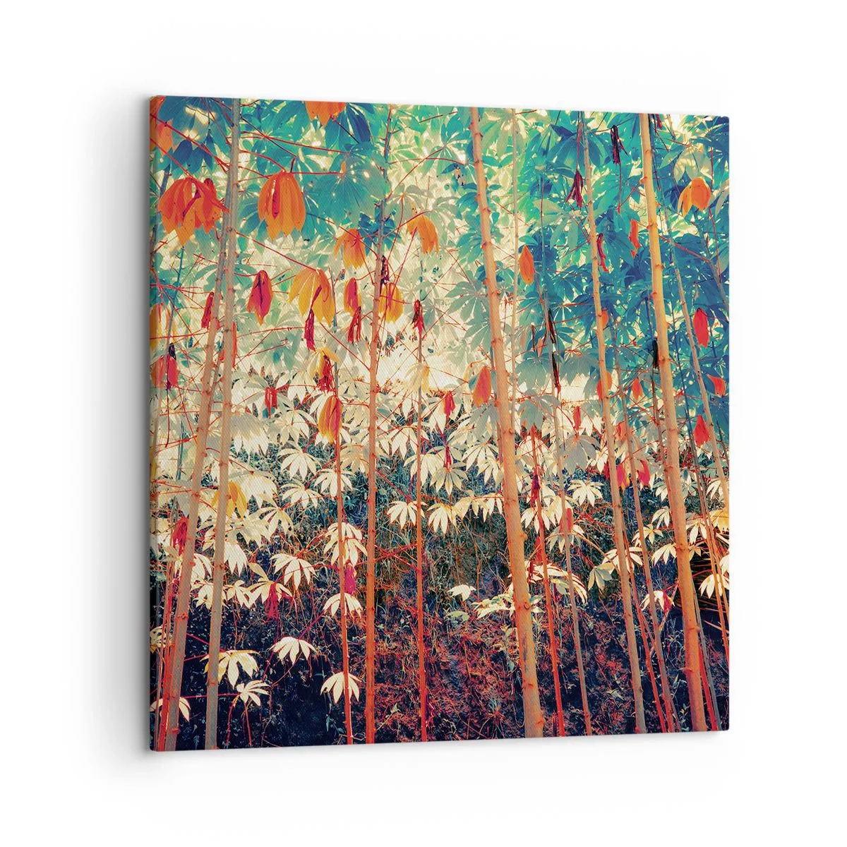 Obraz na płótnie - Tajemne życie liści - 50x50 cm