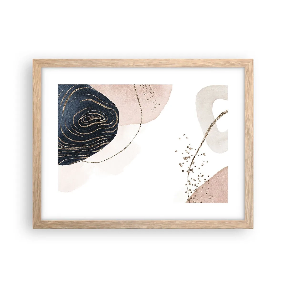 Plakat w ramie jasny dąb - Wszystko płynie - 40x30 cm