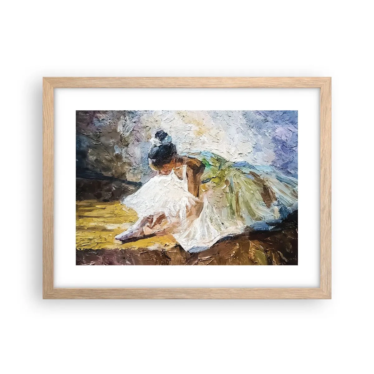 Plakat w ramie jasny dąb - Z obrazu Degasa - 40x30 cm
