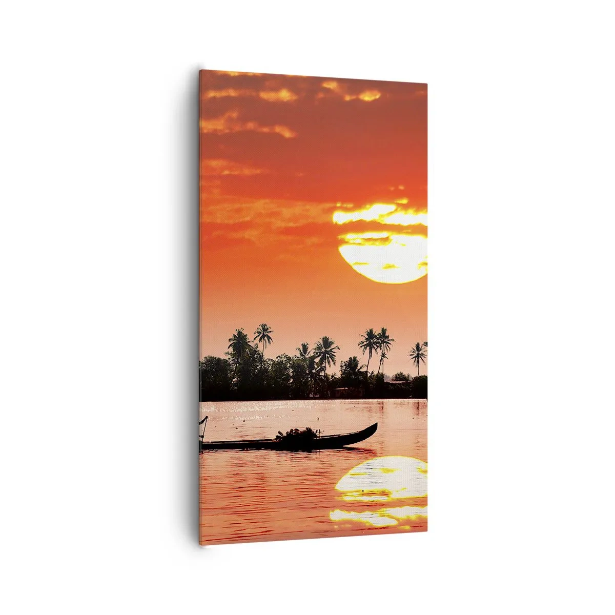 Obraz na płótnie - Spokój tropików o zachodzie - 65x120 cm
