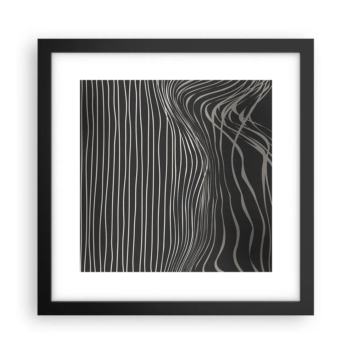 Plakat w czarnej ramie - Rytm i akcent - 30x30 cm