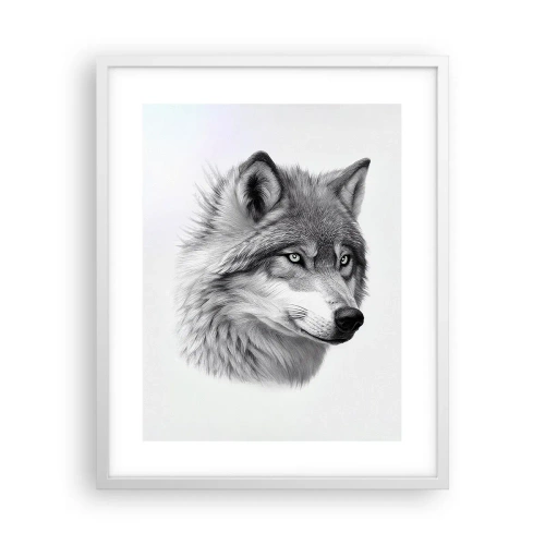 Plakat w białej ramie - Alfa – bez wątpienia - 40x50 cm
