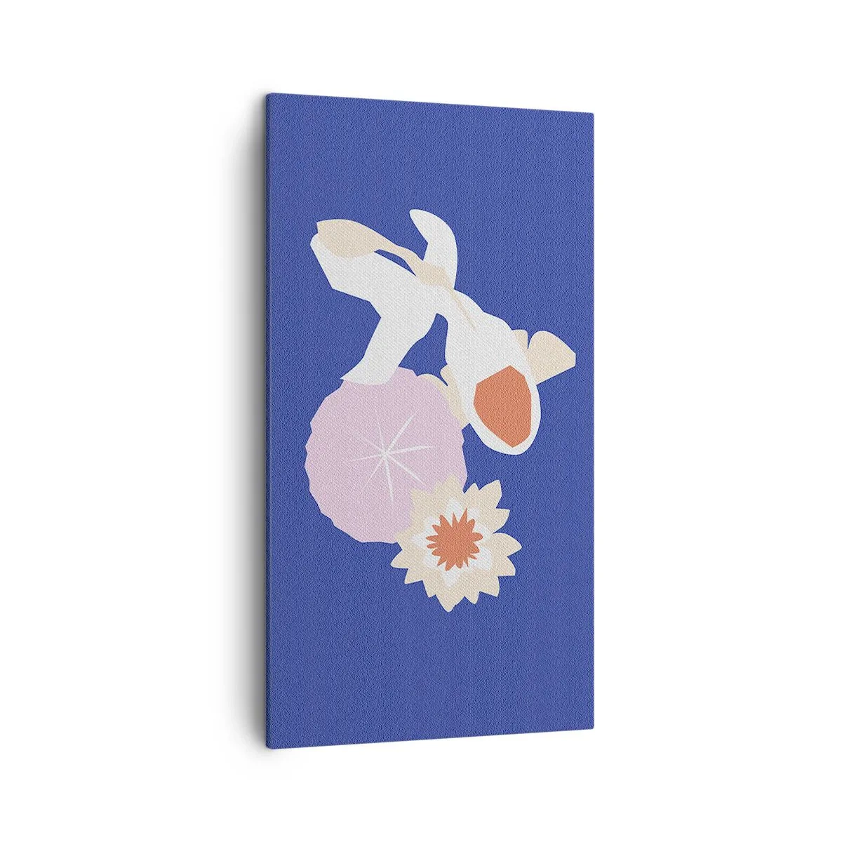 Obraz na płótnie - Kompozycja kwiatów i pąków - 45x80 cm