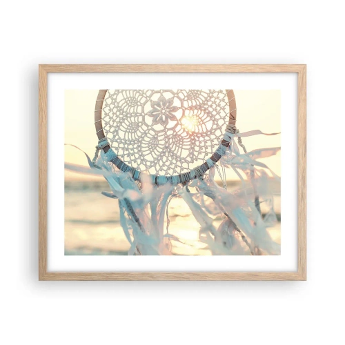 Plakat w ramie jasny dąb - Koronkowy totem - 50x40 cm