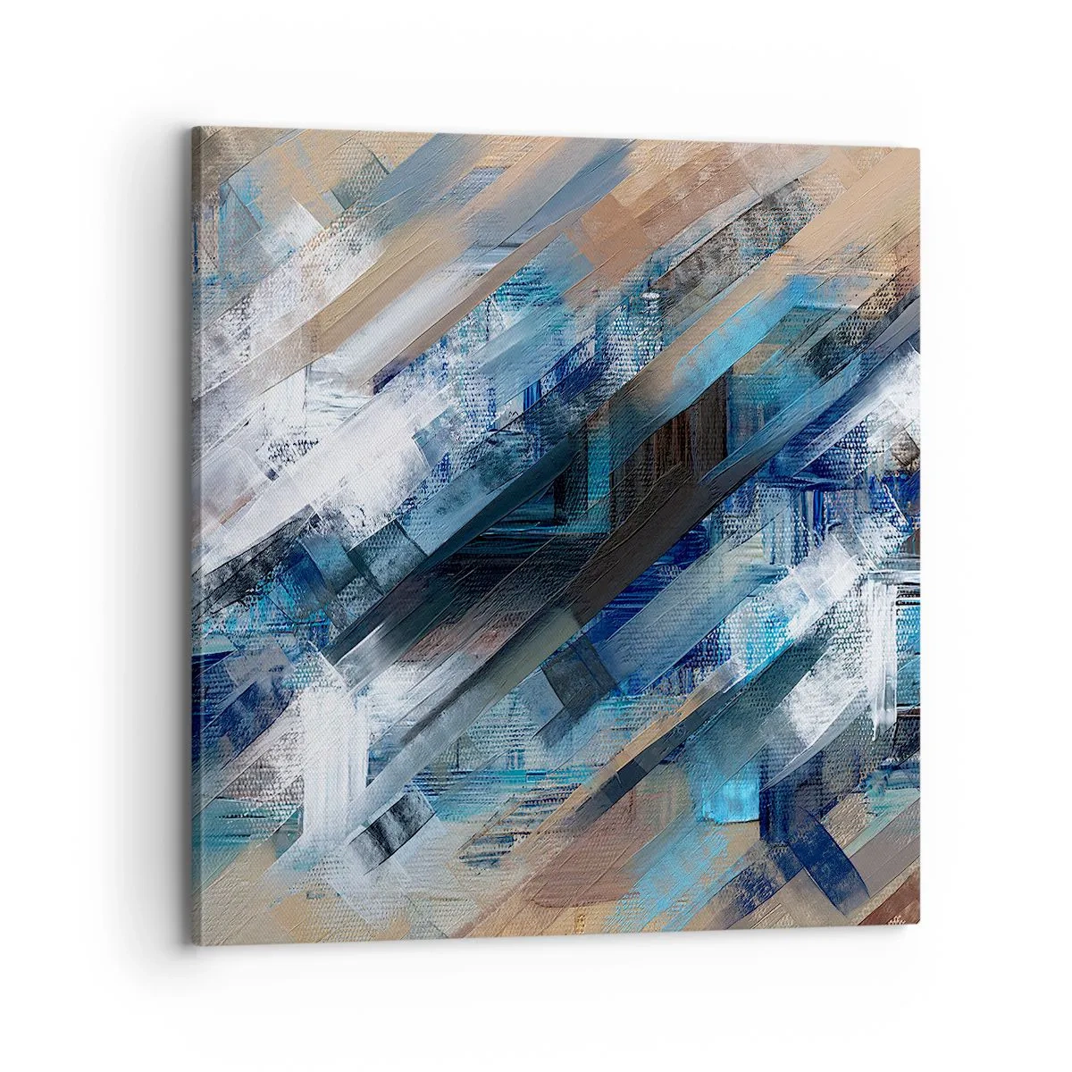 Obraz na płótnie - Po błękitnym skosie - 70x70 cm