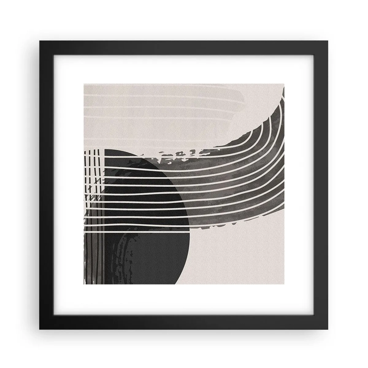 Plakat w czarnej ramie - Tam i z powrotem - 30x30 cm