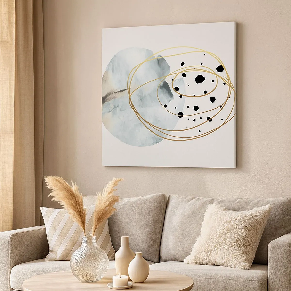 Obraz na płótnie - W objęciach przestrzeni - 30x30 cm