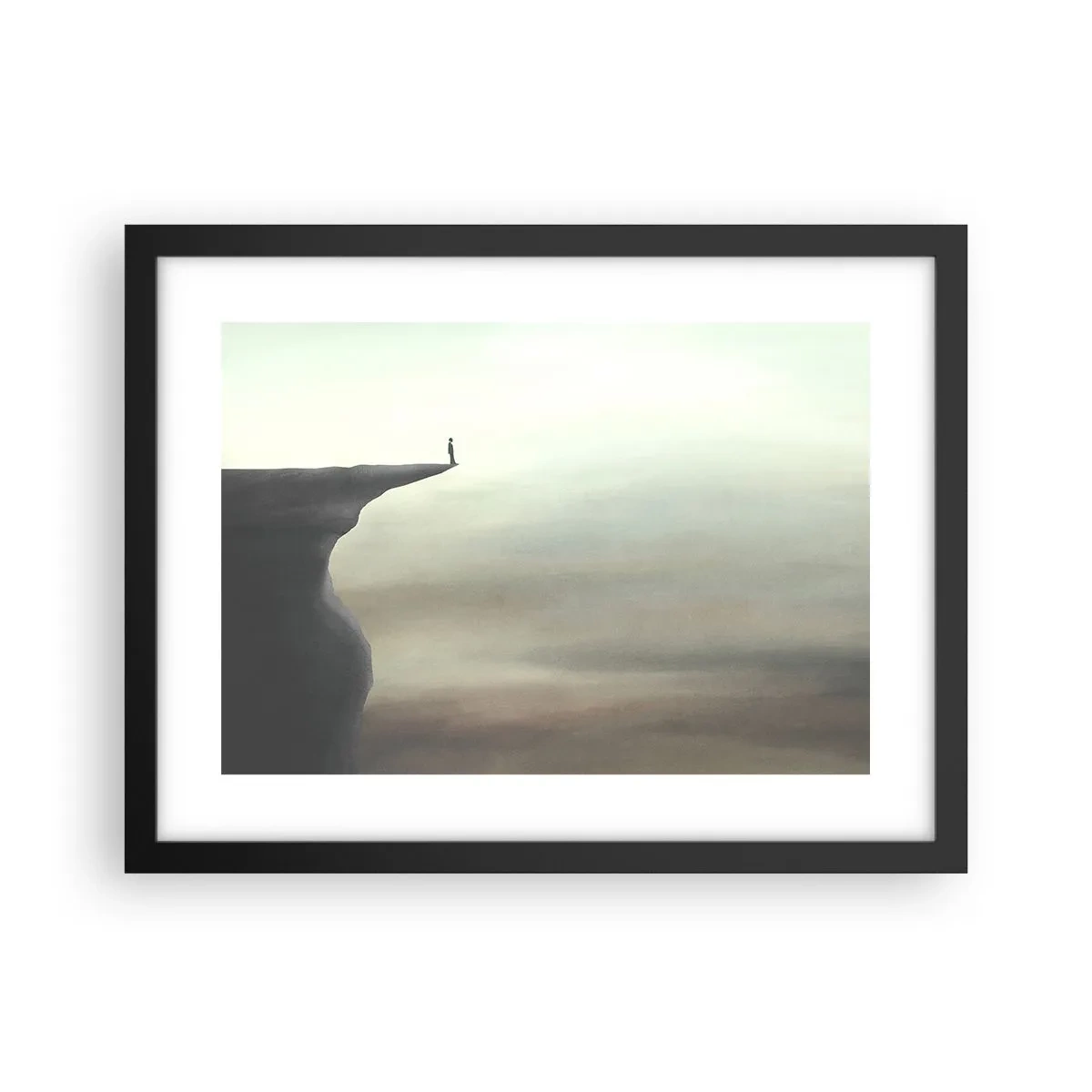 Plakat w czarnej ramie - Do góry, oczywiście! - 40x30 cm