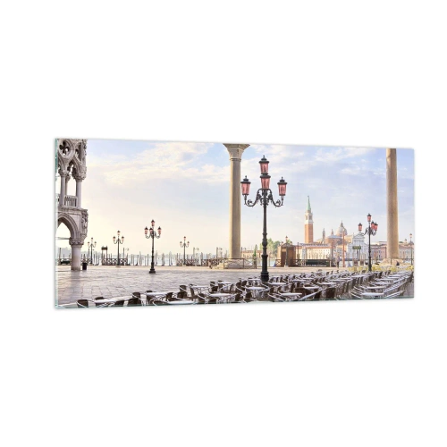 Obraz na szkle - Zapraszamy, wszystko gotowe - 100x40 cm