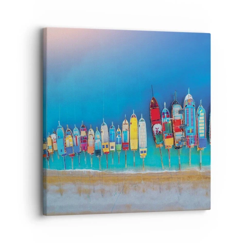 Obraz na płótnie - Z lotu ptaka - 30x30 cm