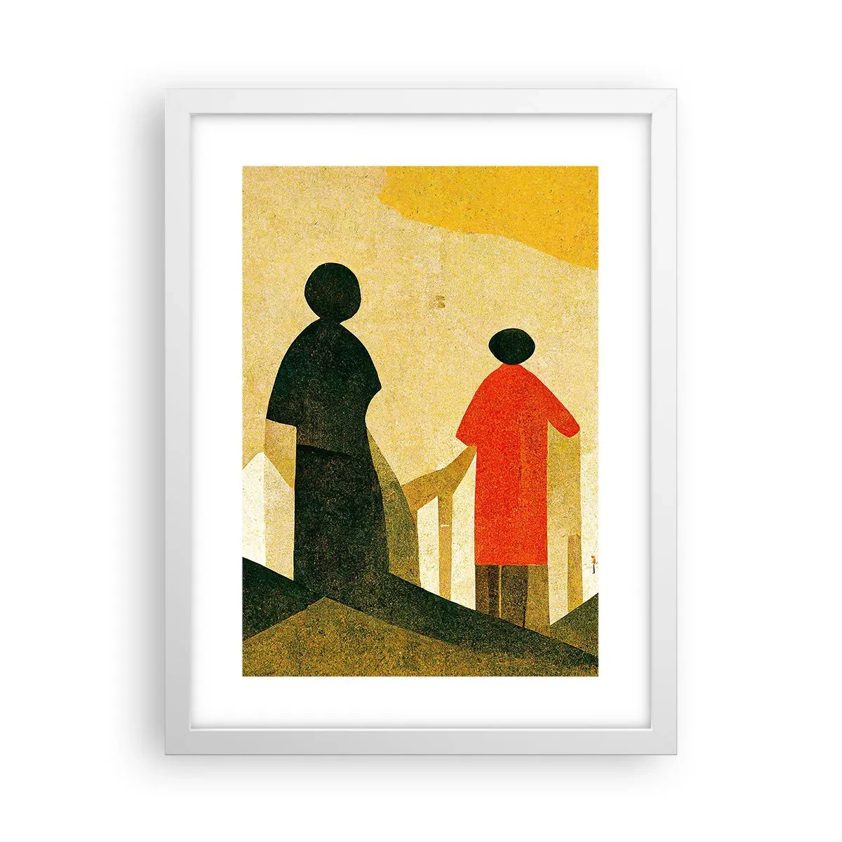Plakat w białej ramie - Jeszcze daleka droga - 30x40 cm
