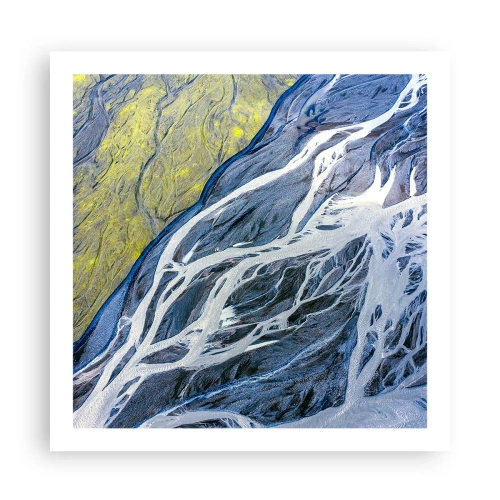 Plakat - Naskalne malowidła natury - 60x60 cm