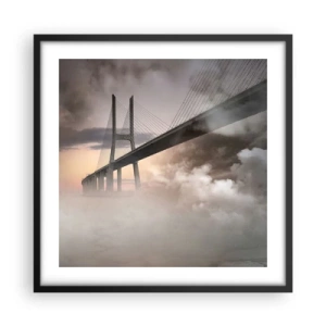 Plakat w czarnej ramie - Nad rzeką, której nie ma - 50x50 cm