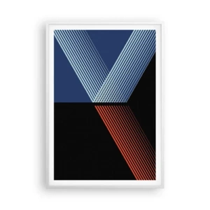 Plakat w białej ramie - Prosta historia - 70x100 cm