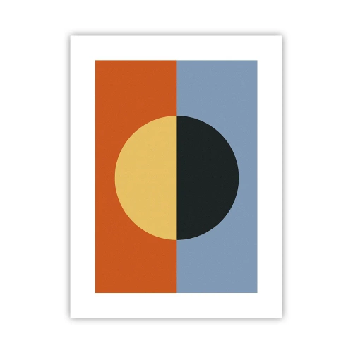 Plakat - Kompozycja ciepła i chłodu - 30x40 cm