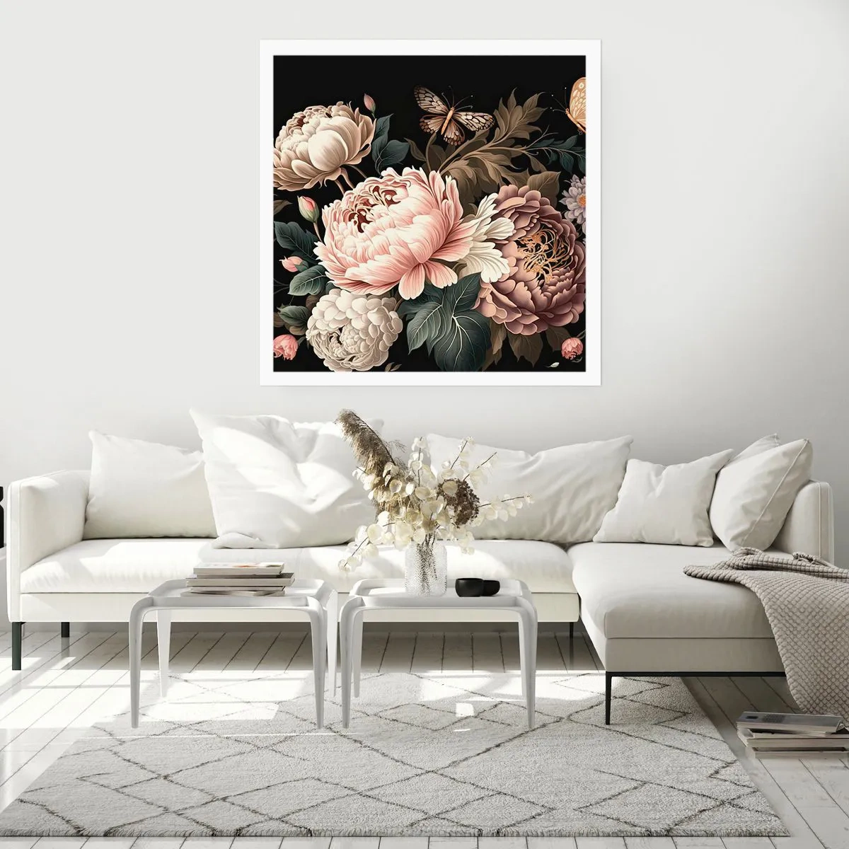 Plakat - W barokowym stylu - 60x60 cm