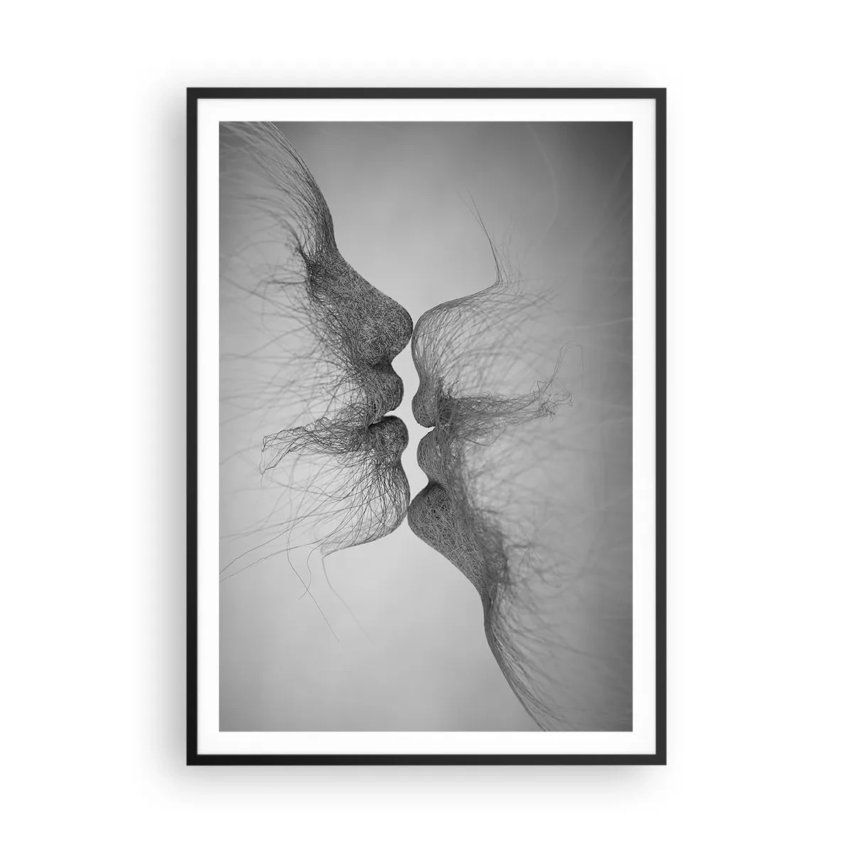 Plakat w czarnej ramie - Pocałunek wiatru - 70x100 cm