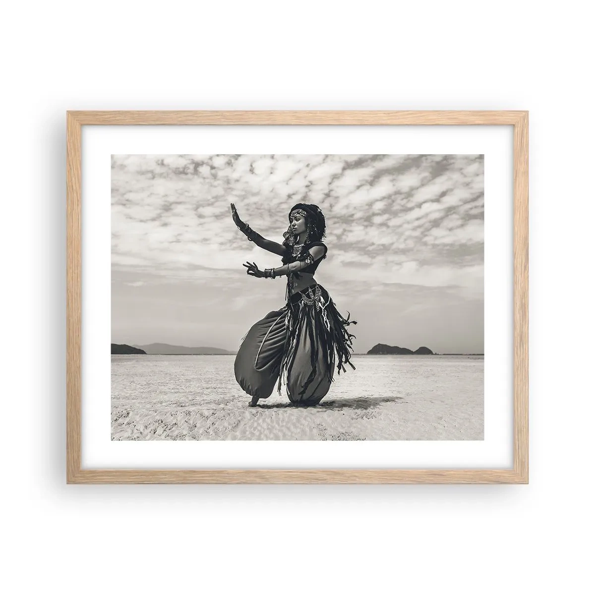 Plakat w ramie jasny dąb - Taniec południowych wysp - 50x40 cm