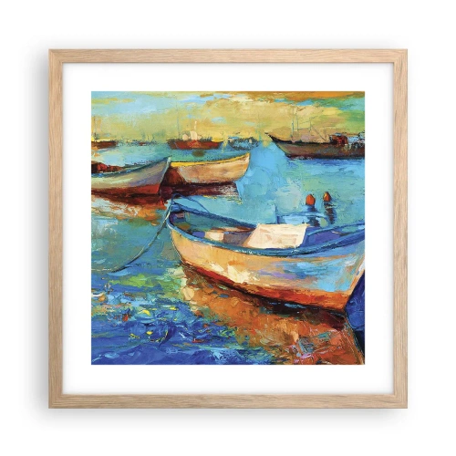Plakat w ramie jasny dąb - W południowej zatoce - 40x40 cm